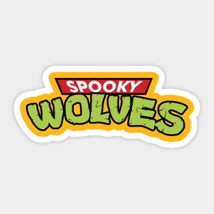 Spooky Mutant Ninja Wolves Sticker